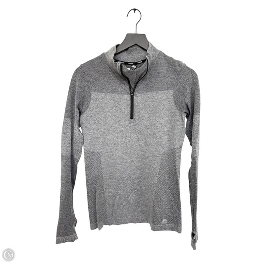 Athletic Sweatshirt Collar By Rbx In Grey, Size: M