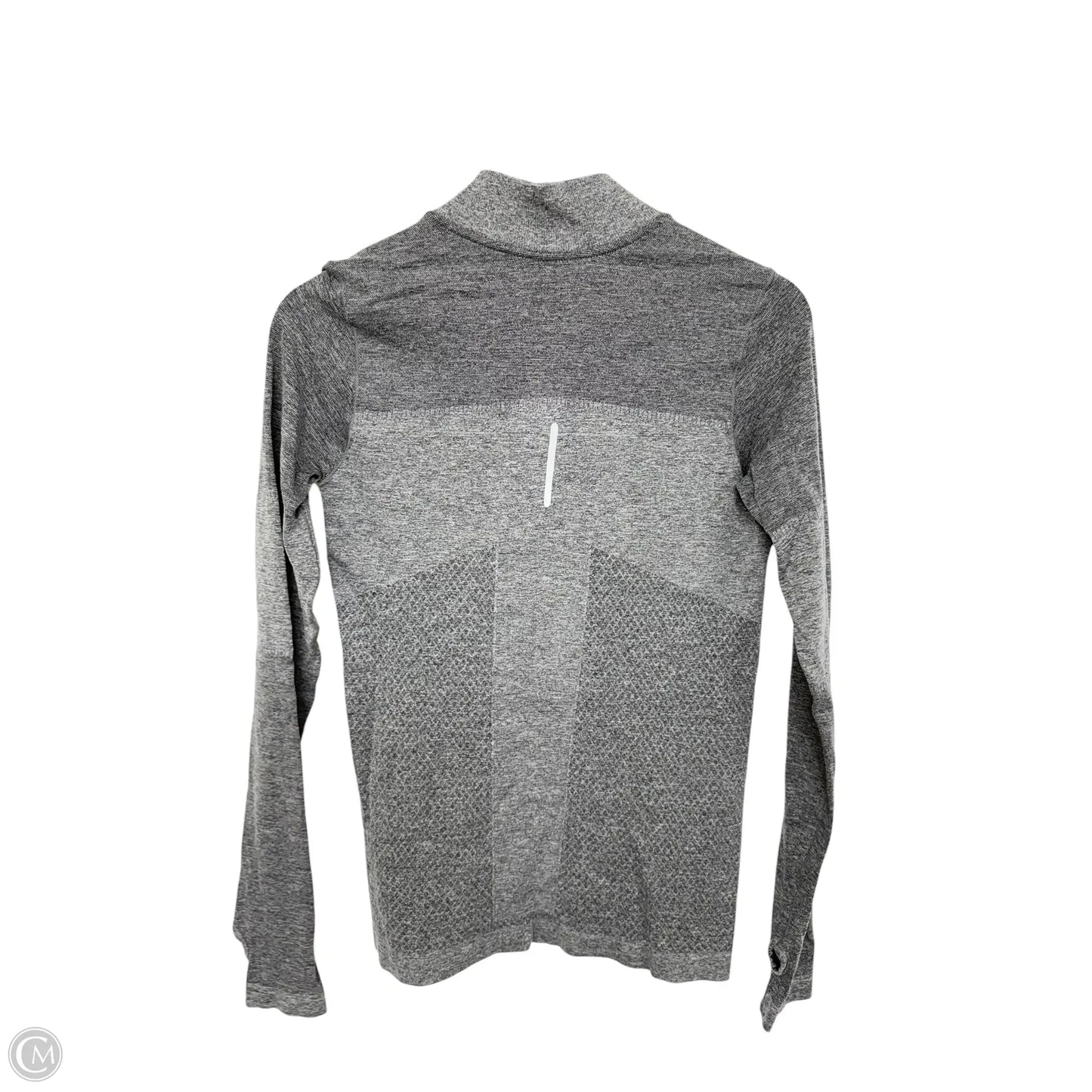 Athletic Sweatshirt Collar By Rbx In Grey, Size: M