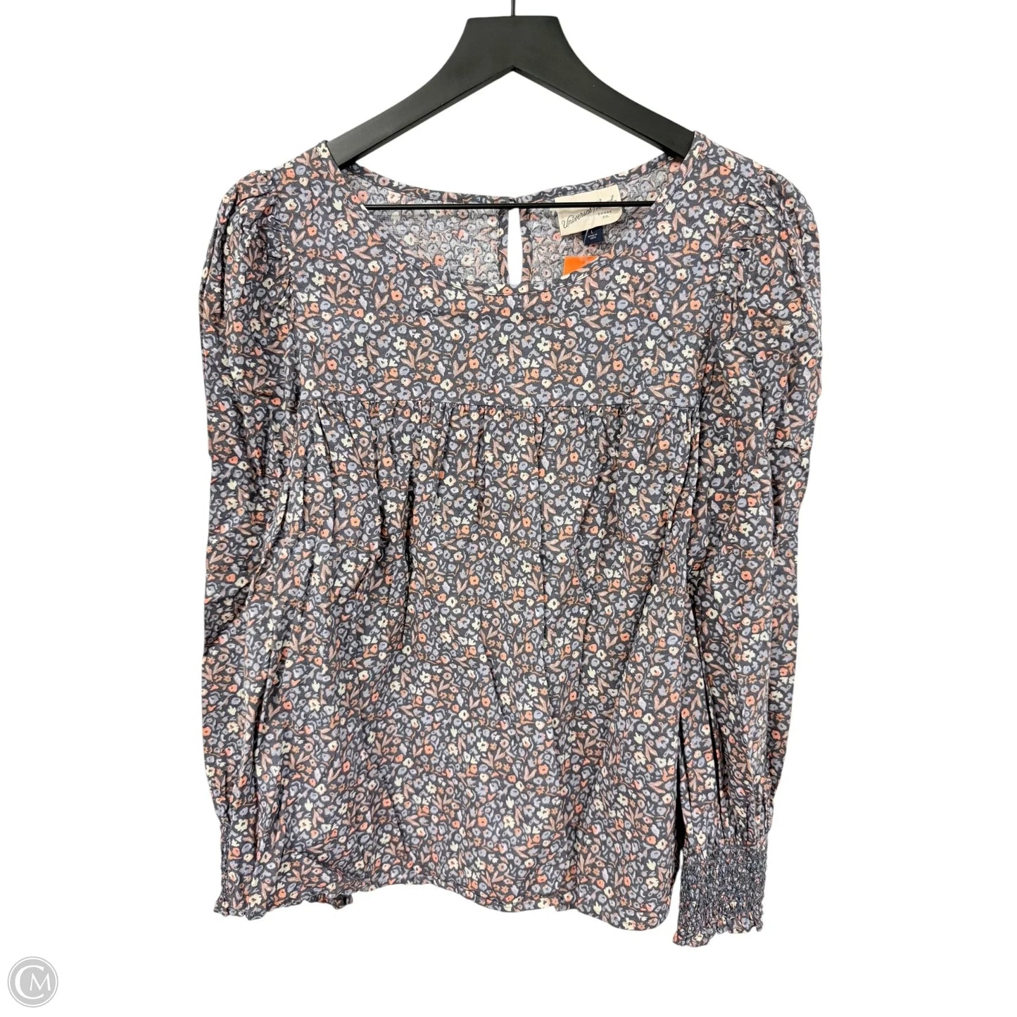 Top Long Sleeve By Universal Thread In Floral Print, Size: L