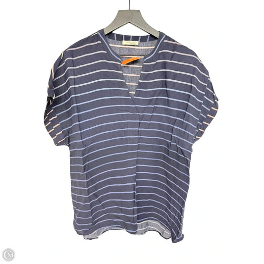 Top Short Sleeve By Lovestitch In Navy, Size: L