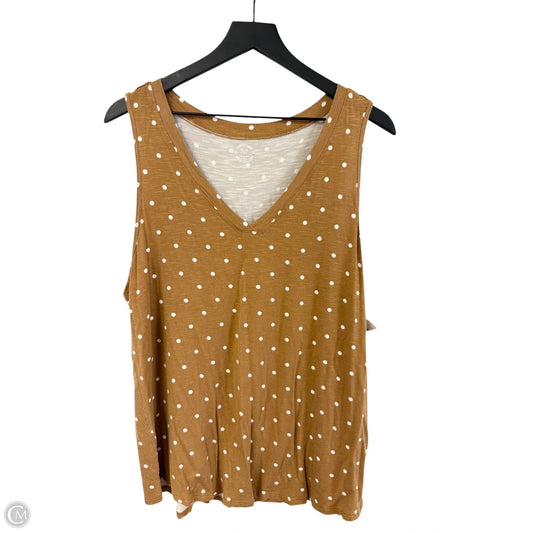 Top Sleeveless Basic By Maurices In Yellow, Size: 1x