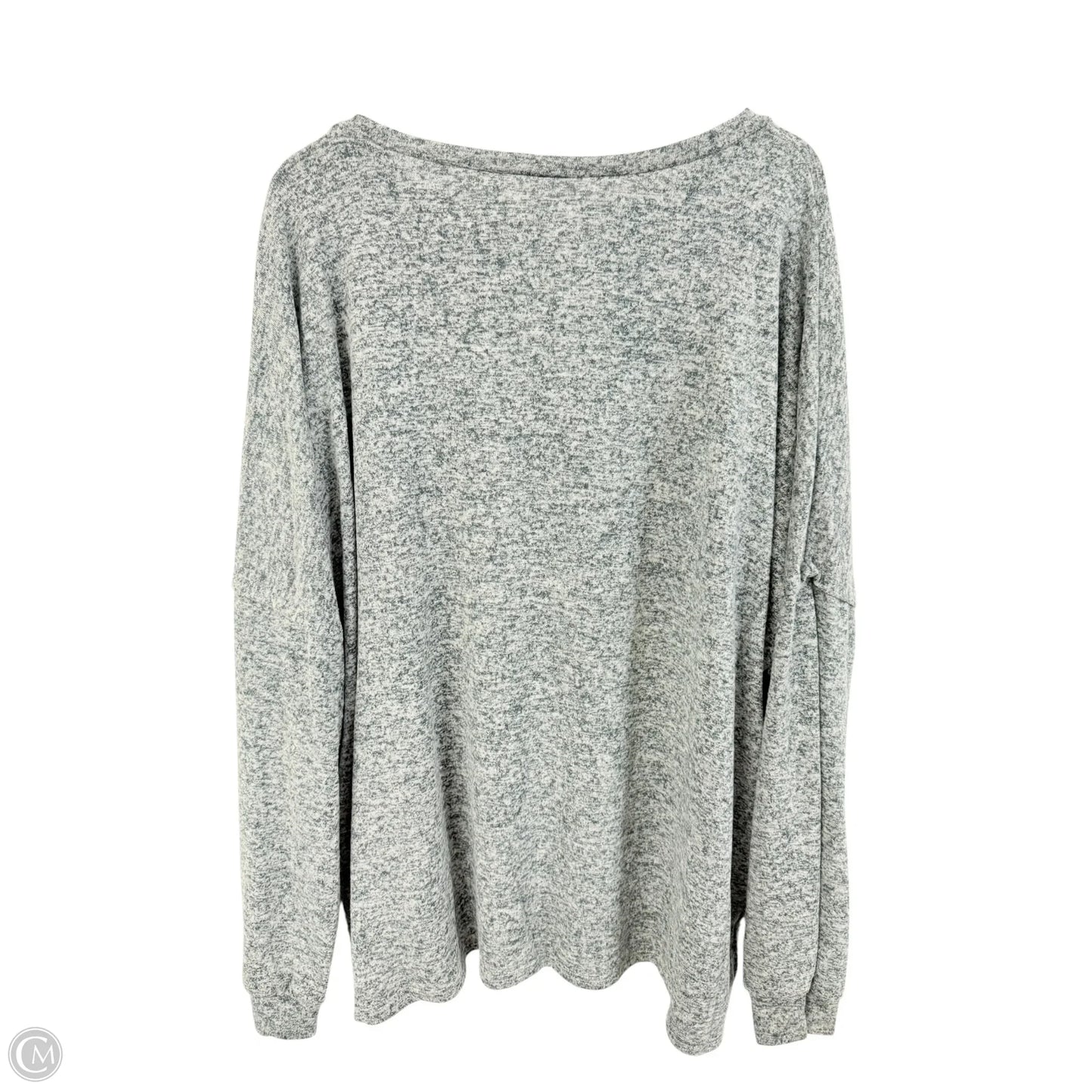 Top Long Sleeve Basic By Zigzag Stripe In Blue, Size: 3x