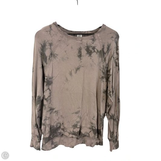 Athletic Top Long Sleeve Crewneck By Joy Lab In Taupe, Size: Xs