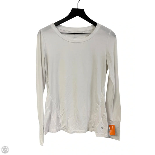 Athletic Top Long Sleeve Crewneck By Gapfit In White, Size: M