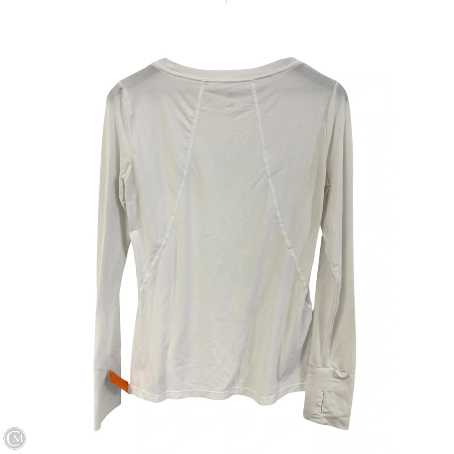 Athletic Top Long Sleeve Crewneck By Gapfit In White, Size: M