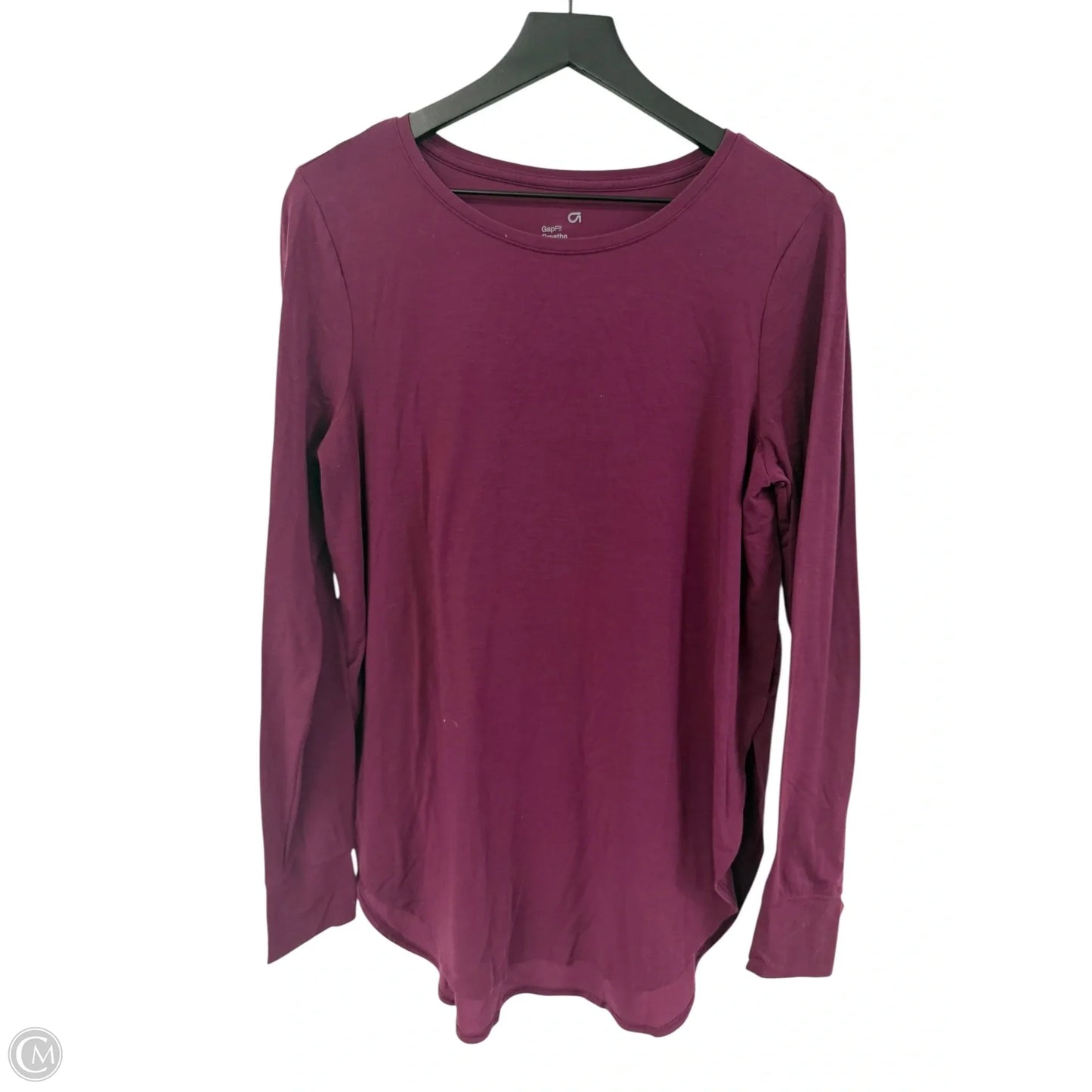 Athletic Top Long Sleeve Crewneck By Gapfit In Purple, Size: M