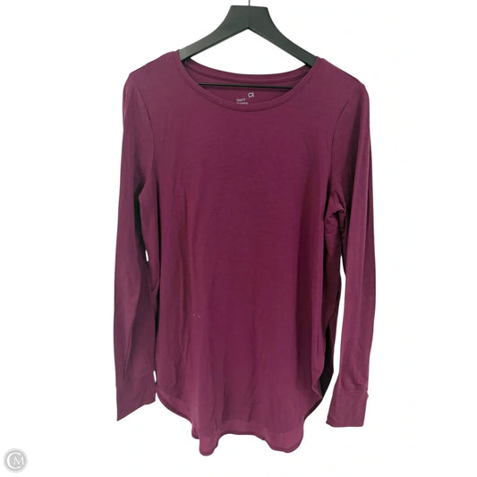 Athletic Top Long Sleeve Crewneck By Gapfit In Purple, Size: M