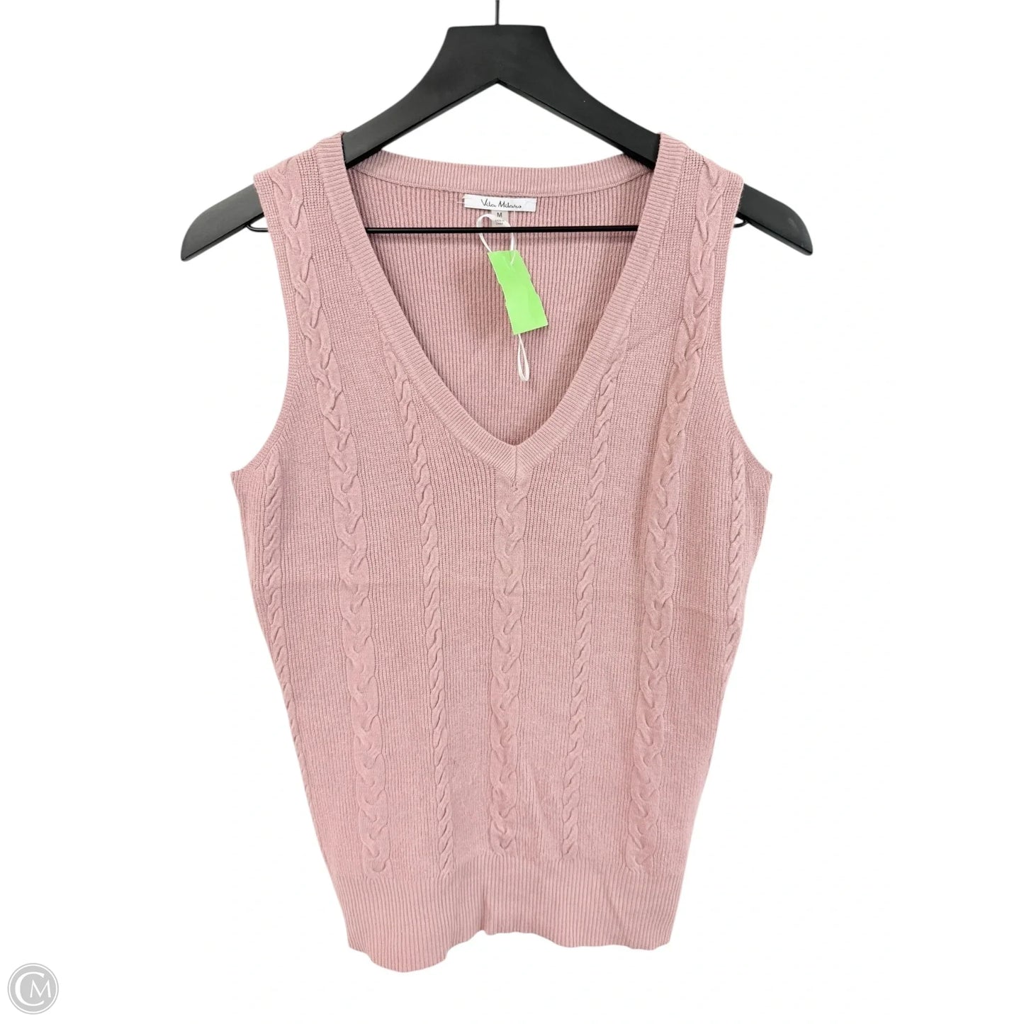 Top Sleeveless By Vila Milano In Pink, Size: M