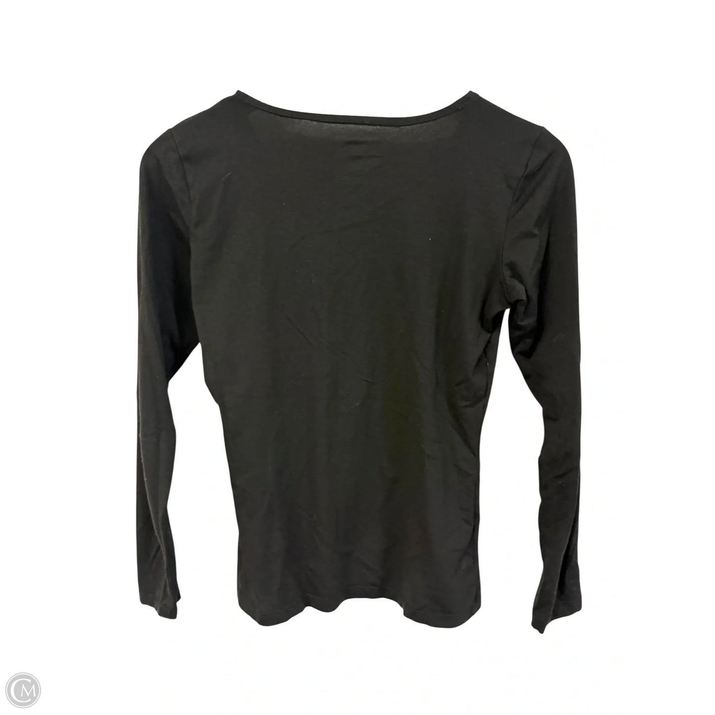 Athletic Top Long Sleeve Collar By 32 Degrees In Black, Size: S