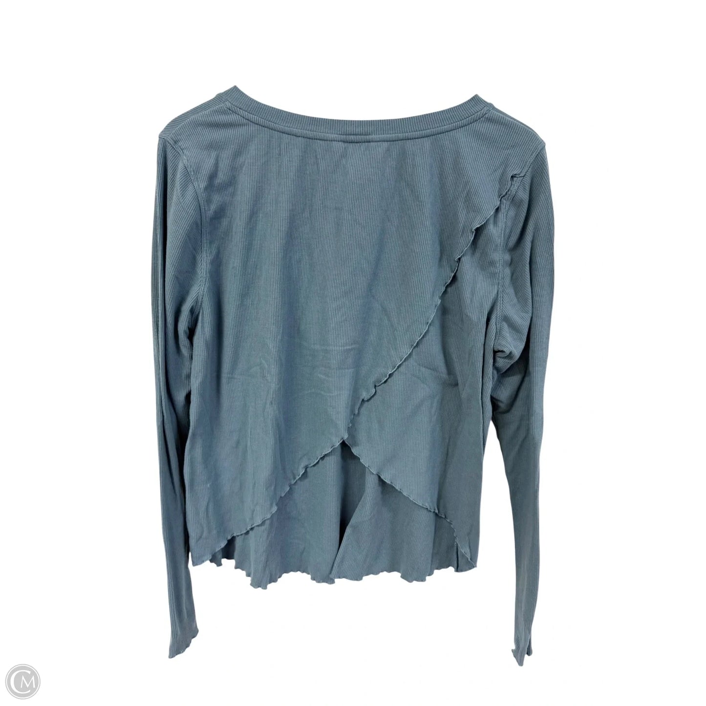 Athletic Top Long Sleeve Crewneck By Joy Lab In Blue, Size: L