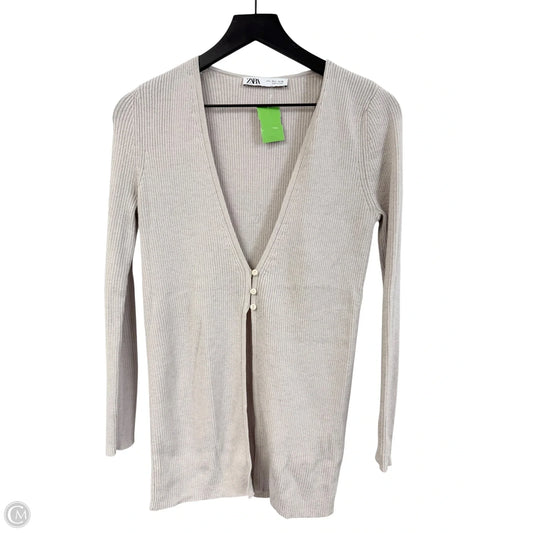 Cardigan By Zara In Cream, Size: L