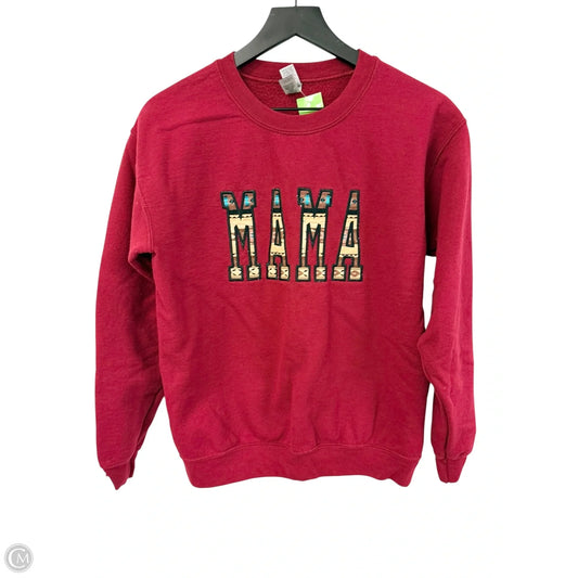 Sweatshirt Crewneck By Gildan In Red, Size: S