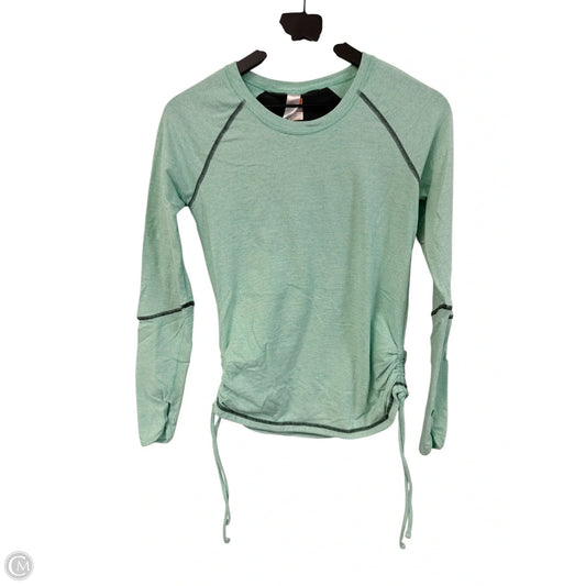 Athletic Top Long Sleeve Crewneck By Lucy In Blue & Grey, Size: S