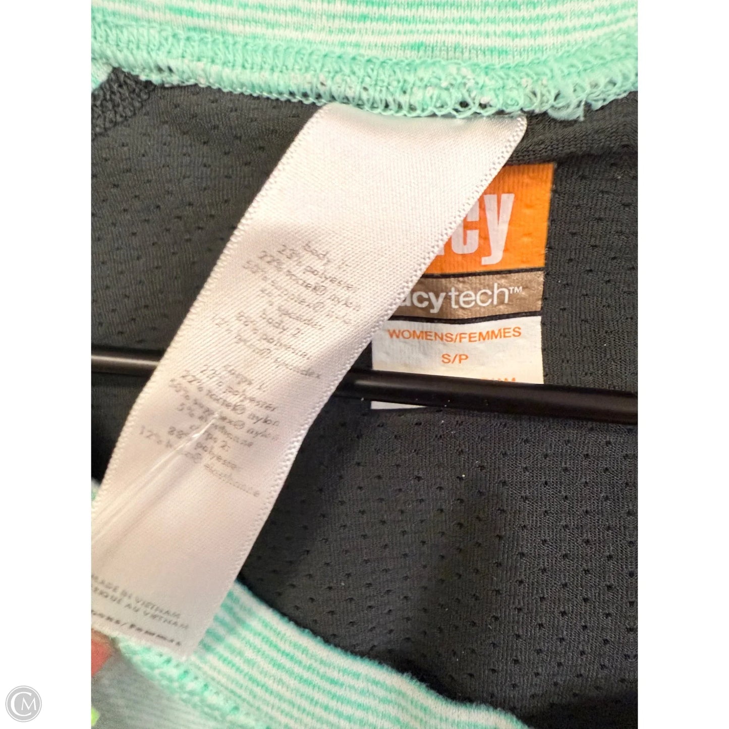 Athletic Top Long Sleeve Crewneck By Lucy In Blue & Grey, Size: S