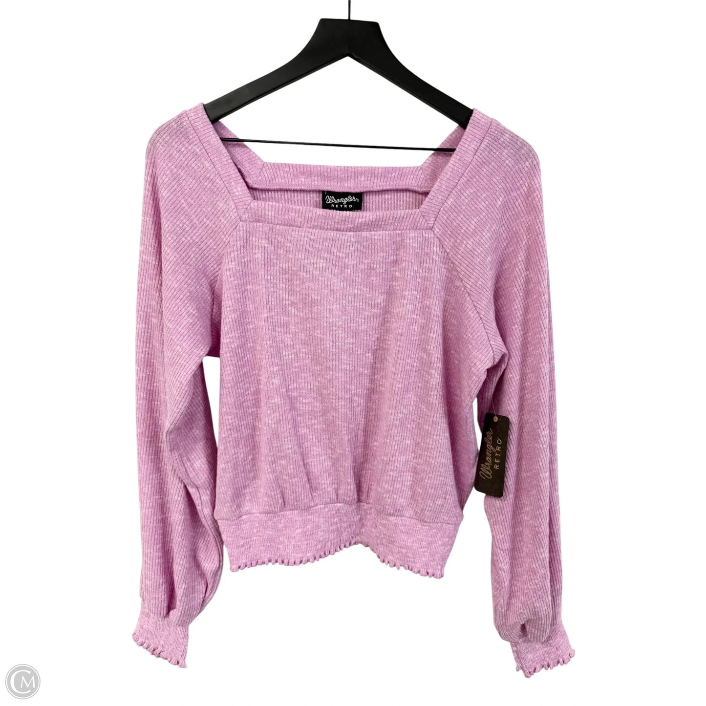 Top Long Sleeve By Wrangler In Purple, Size: S