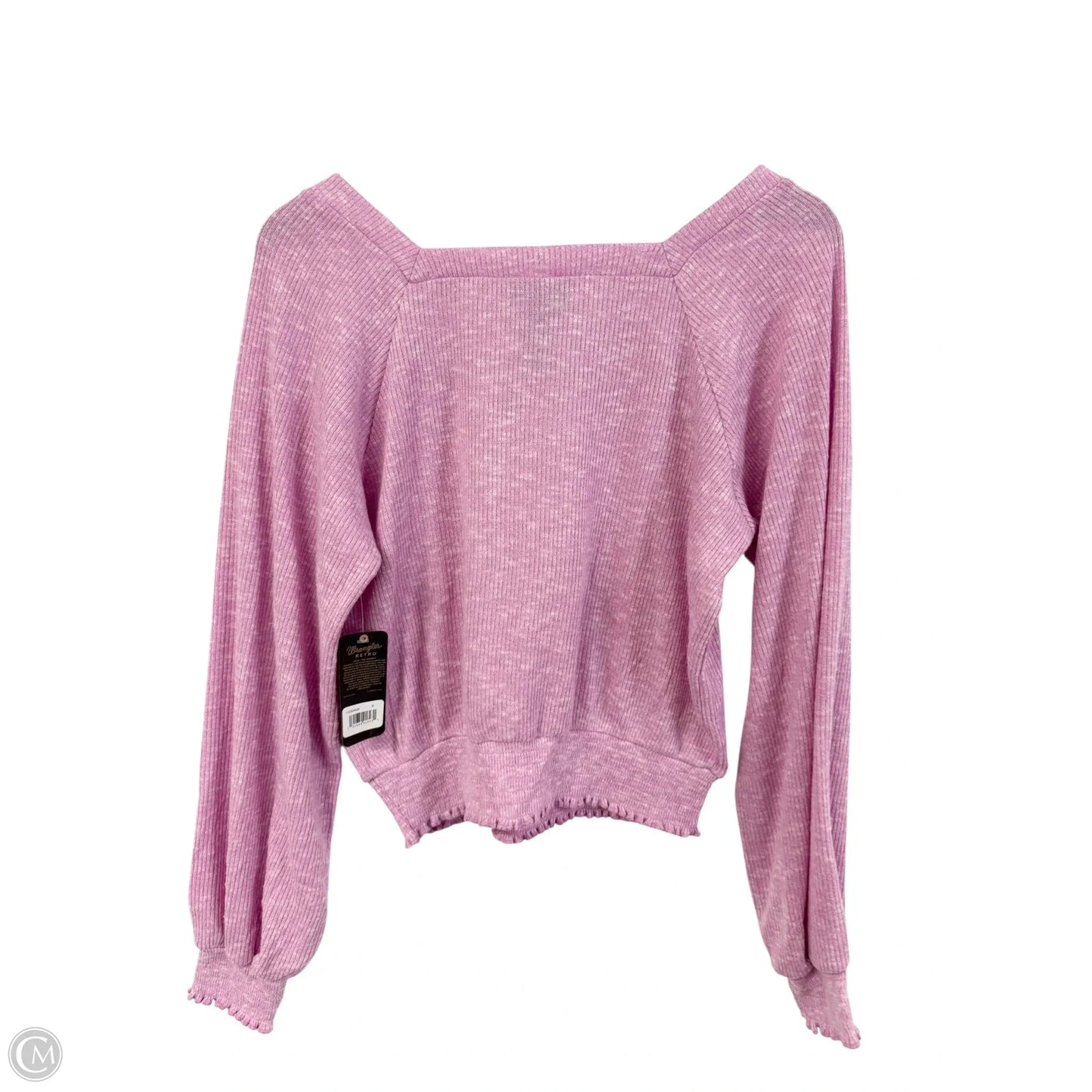 Top Long Sleeve By Wrangler In Purple, Size: S