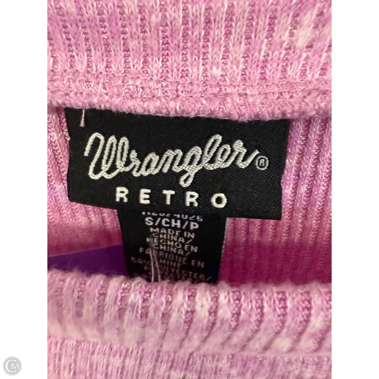 Top Long Sleeve By Wrangler In Purple, Size: S