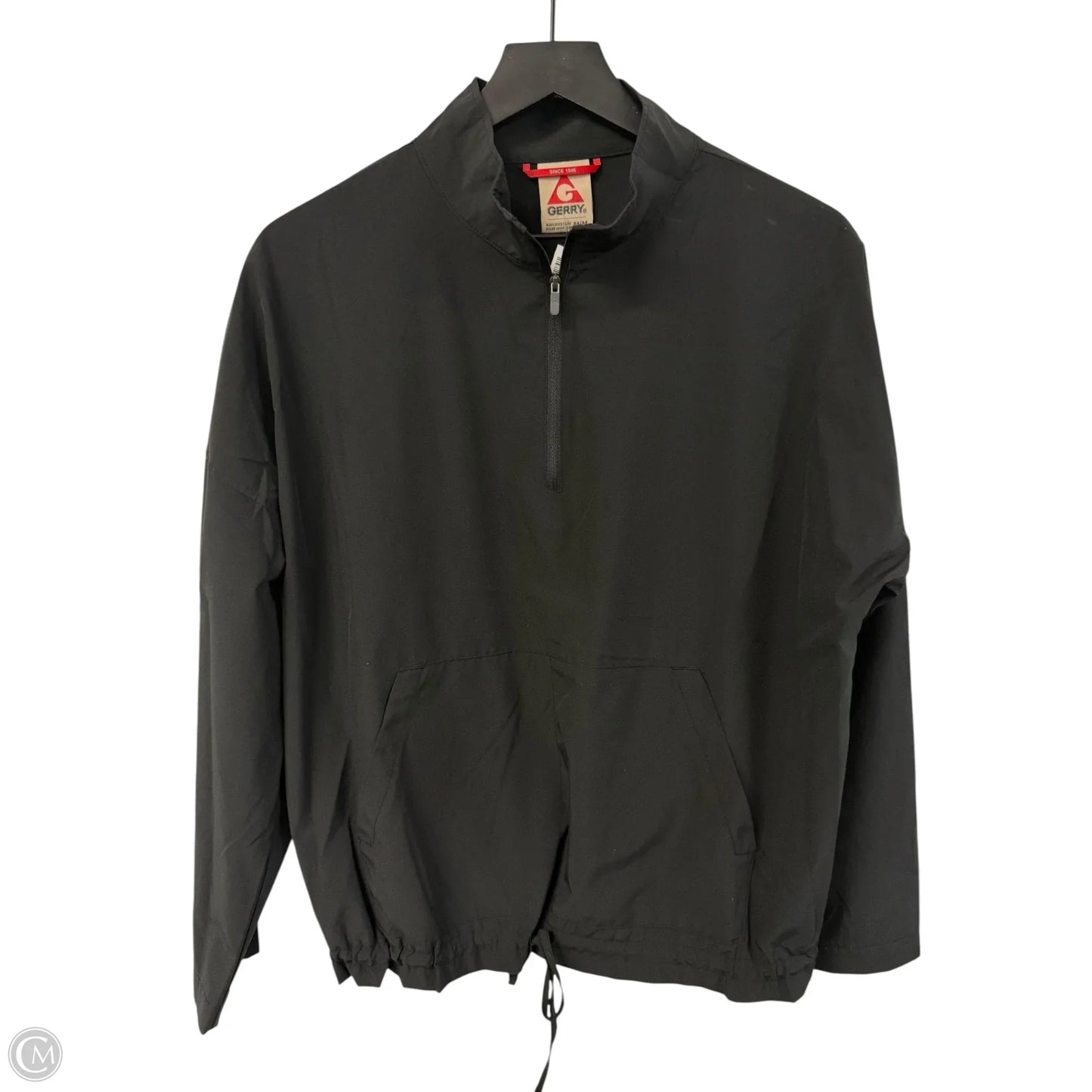 Athletic Top Long Sleeve Collar By Cme In Black, Size: M