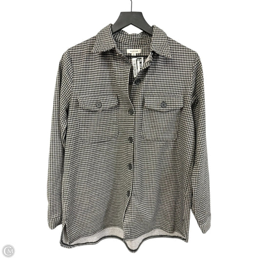 Blouse Long Sleeve By Max Studio In Black & Tan, Size: M