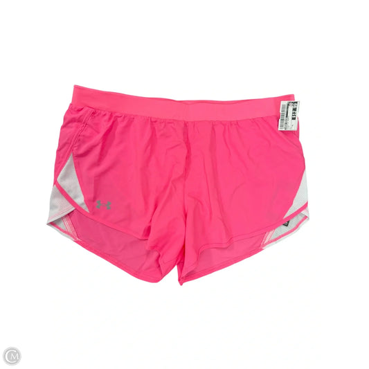 Athletic Shorts By Under Armour In Pink, Size: Xl
