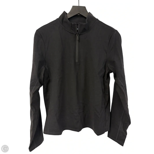 Athletic Top Long Sleeve Collar By Flx In Black, Size: Xl