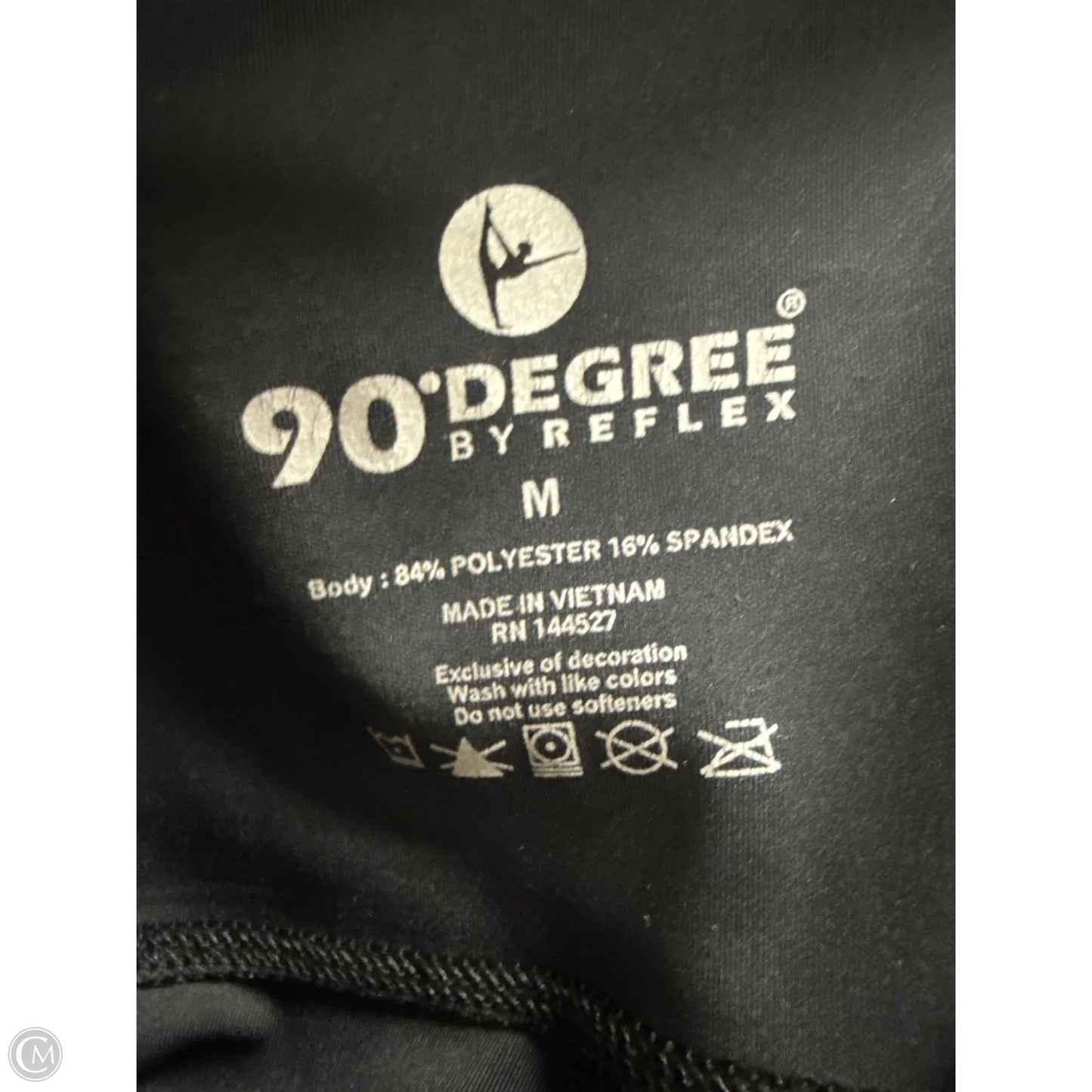 Athletic Leggings By 90 Degrees By Reflex In Black, Size: M