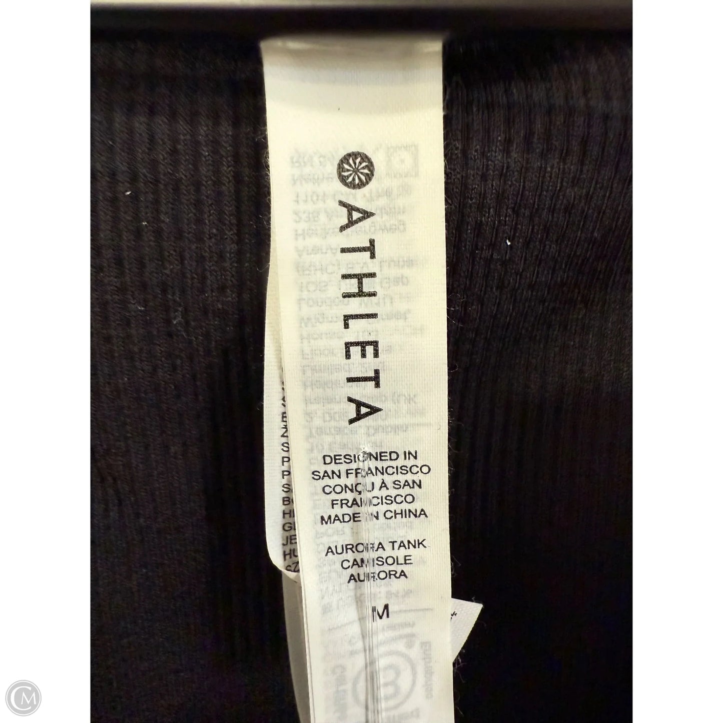 Athletic Tank Top By Athleta In Black, Size: M