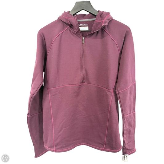 Athletic Sweatshirt Hoodie By Columbia In Purple, Size: L
