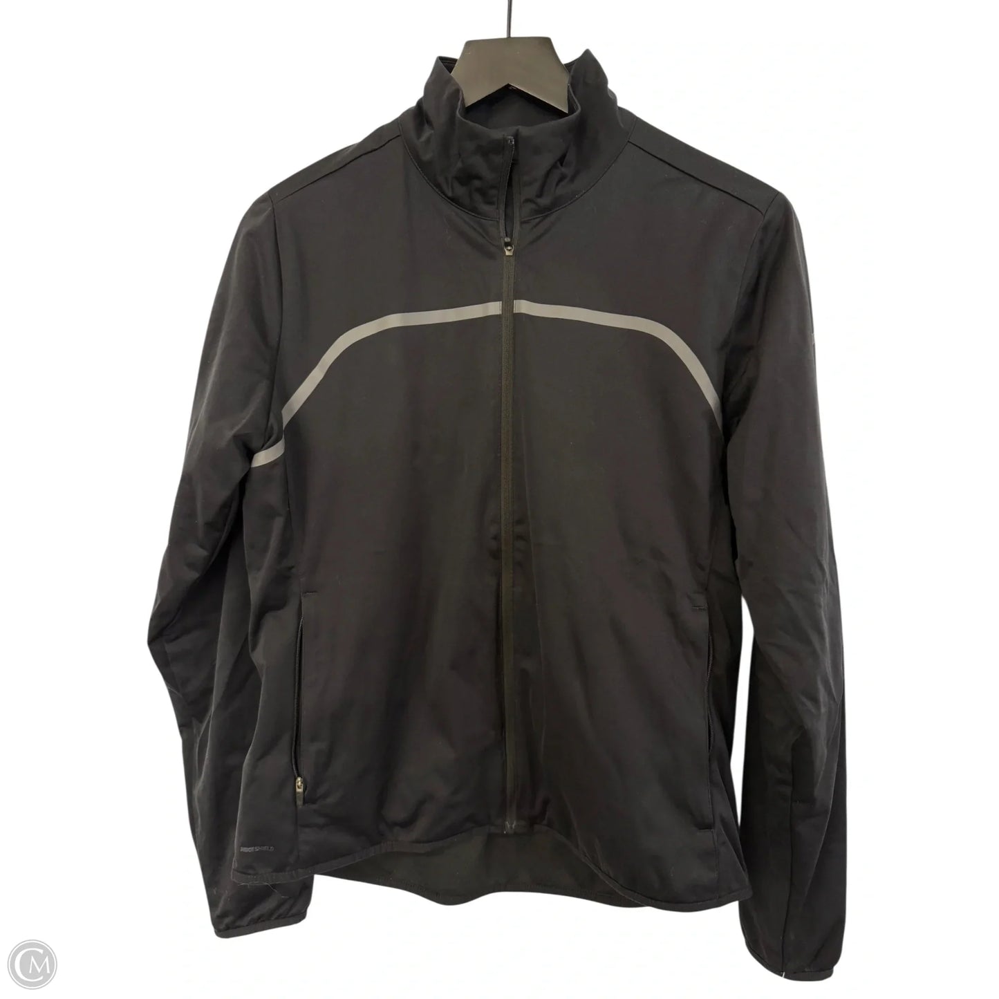 Athletic Jacket By Nike Apparel In Black, Size: M