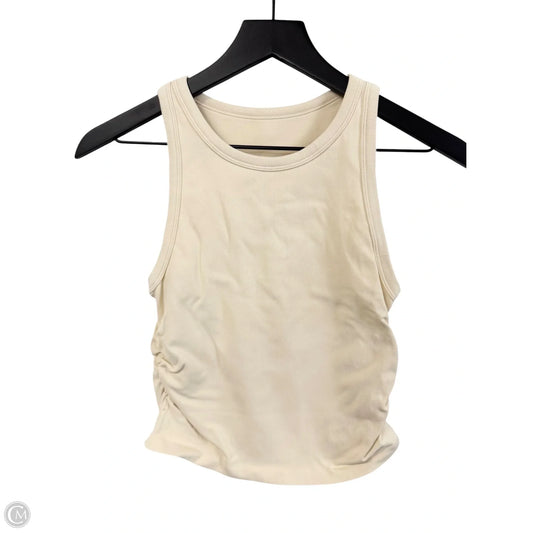 Athletic Tank Top By Clothes Mentor In Cream, Size: S