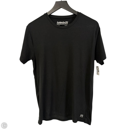 Athletic Top Short Sleeve By Avalanche In Black, Size: M