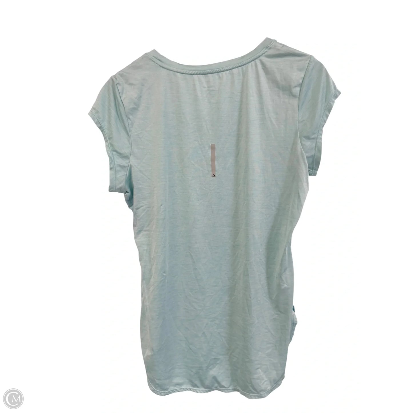 Athletic Top Short Sleeve By Reebok In Blue, Size: L