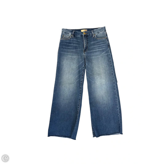 Jeans Wide Leg By Kut In Blue Denim, Size: 4