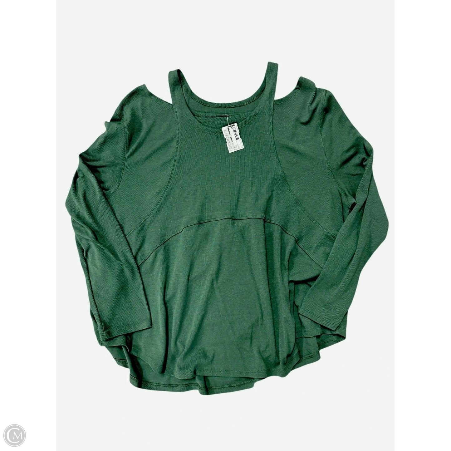Top Long Sleeve By Annabelle In Green, Size: L