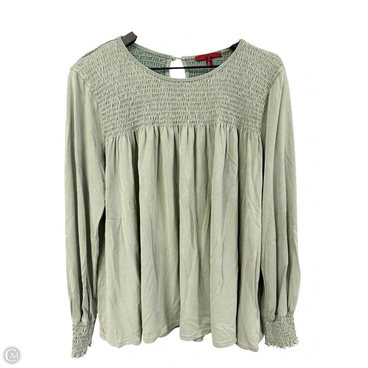 Top Long Sleeve By Bke In Green, Size: Xl
