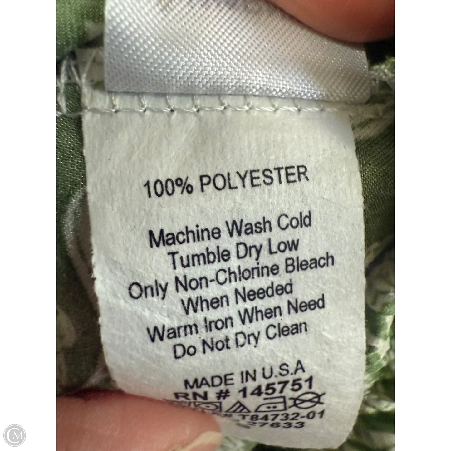 Top Long Sleeve By Peach Love Cream California In Green, Size: S