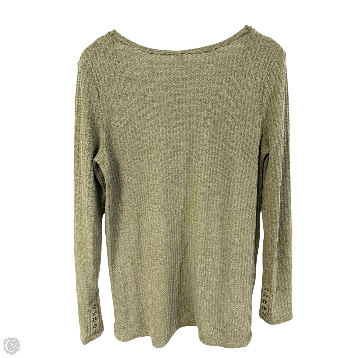Top Long Sleeve Basic By Wishlist In Green, Size: S