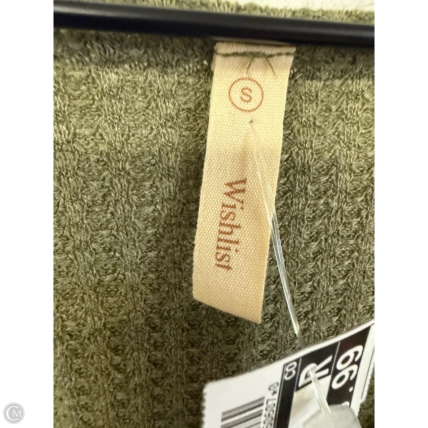 Top Long Sleeve Basic By Wishlist In Green, Size: S