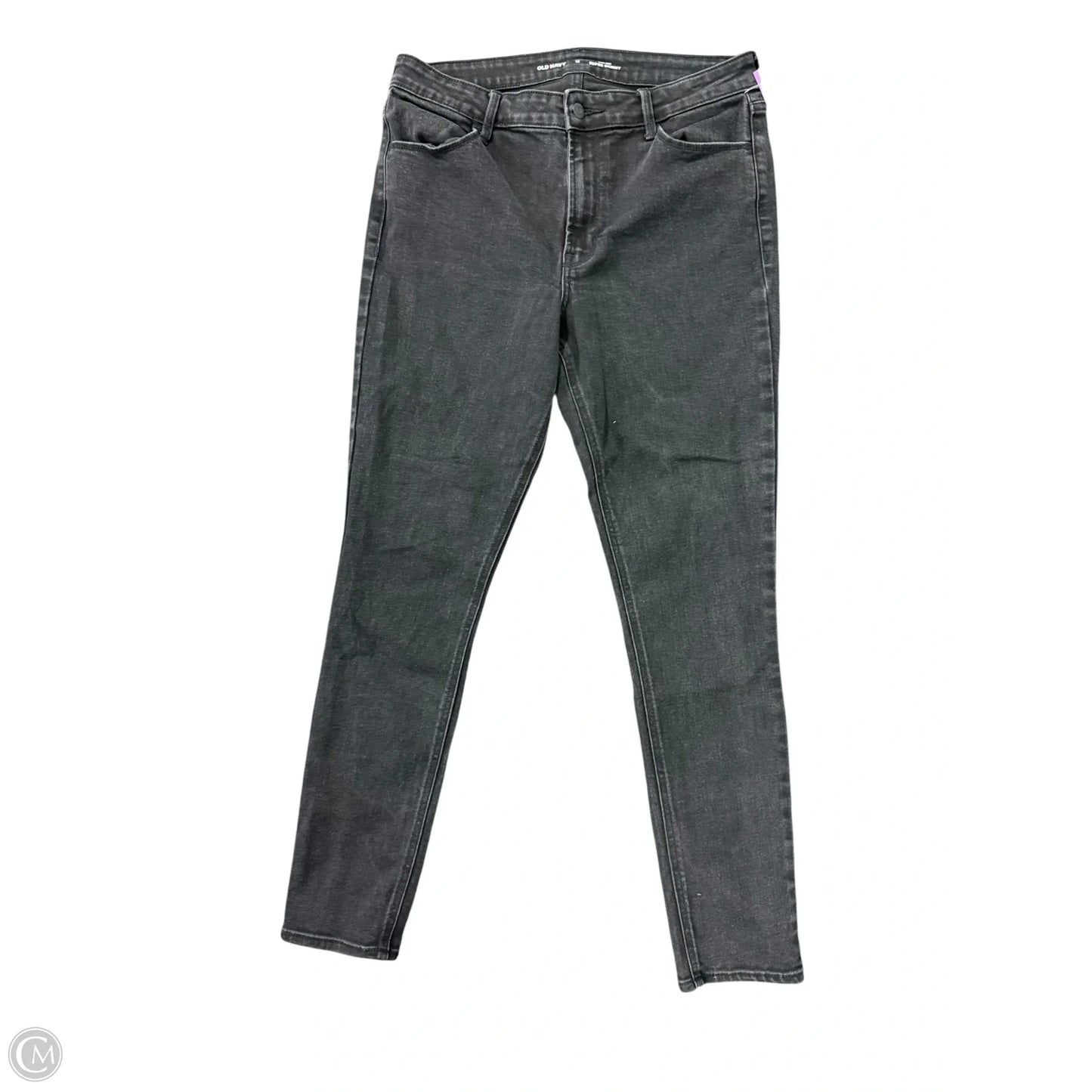 Jeans Skinny By Old Navy In Black Denim, Size: 12