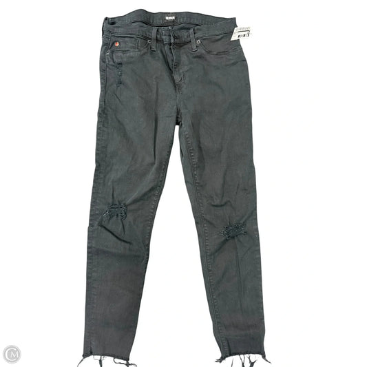 Jeans Skinny By Hudson In Black Denim, Size: 10