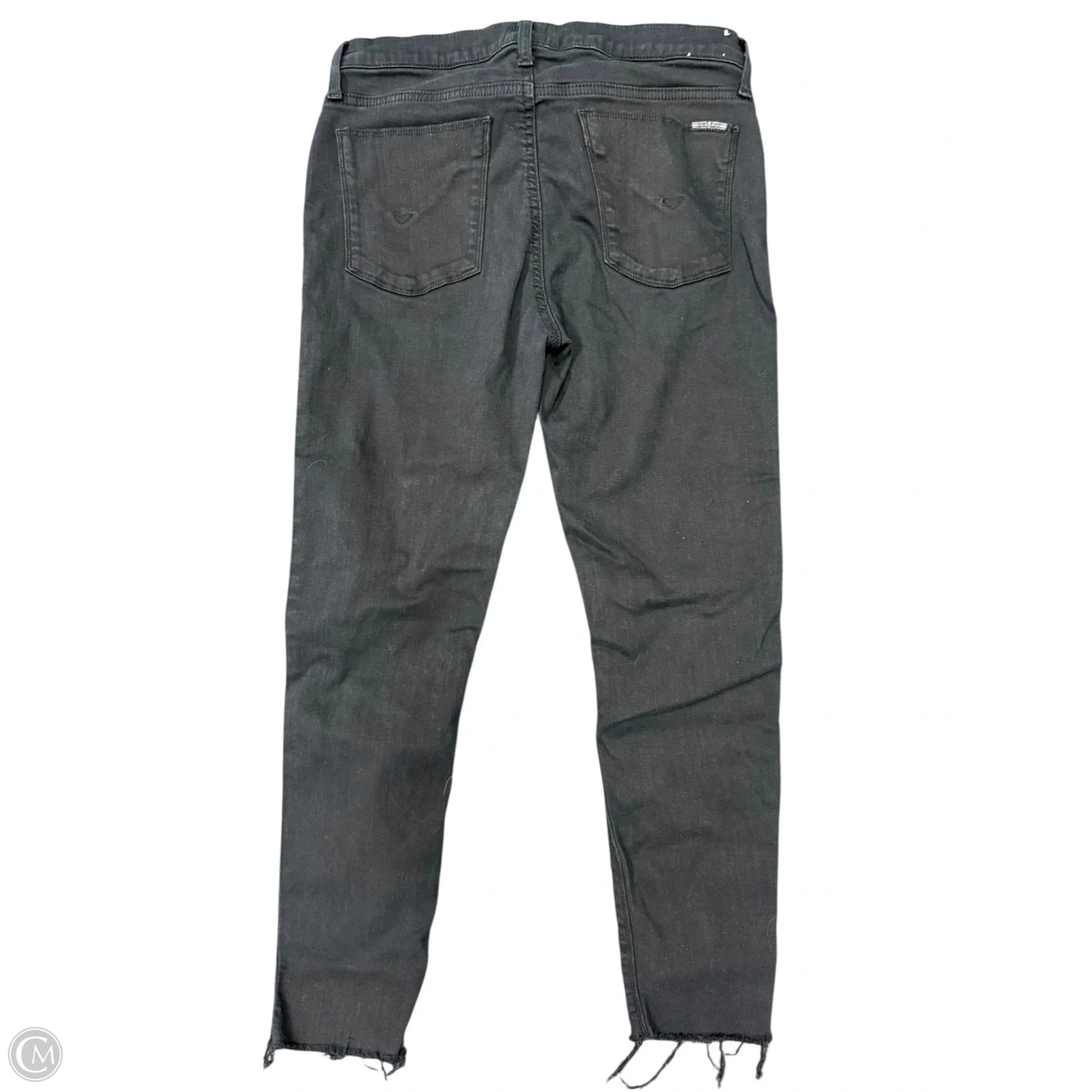 Jeans Skinny By Hudson In Black Denim, Size: 10