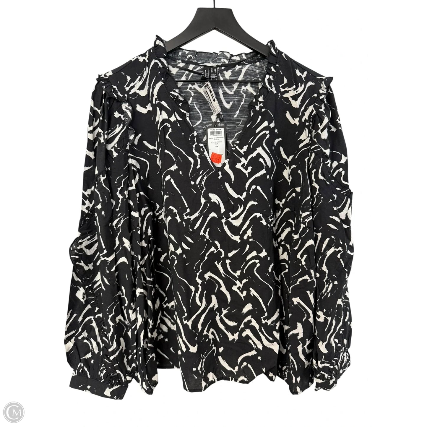 Top Long Sleeve By Vero Moda In Black, Size: Xl