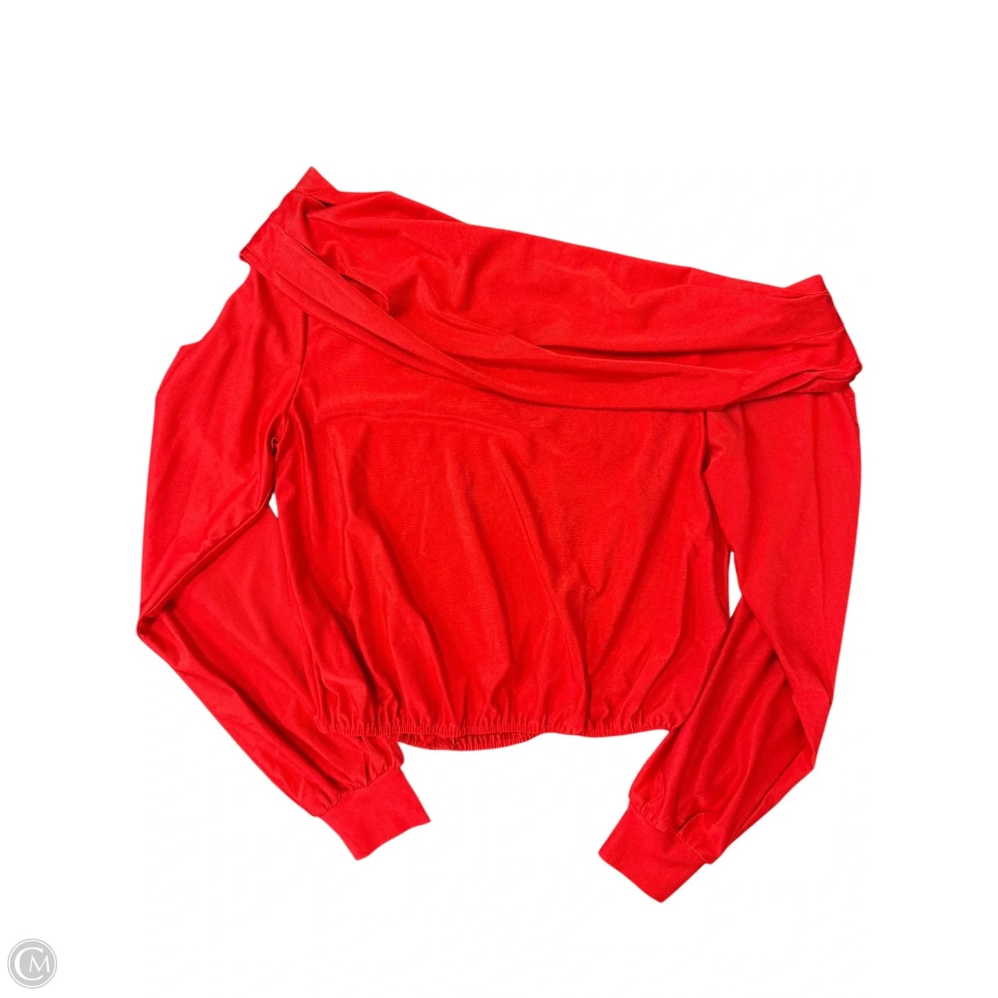 Top Long Sleeve By Cmc In Red, Size: S