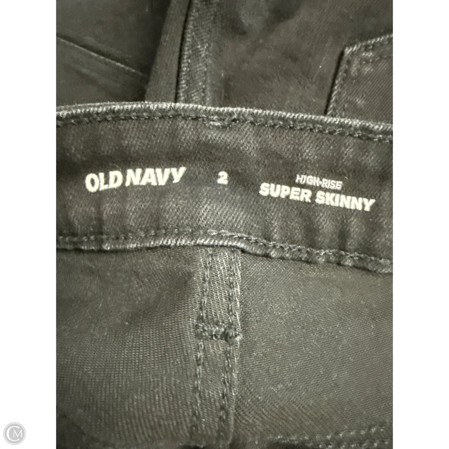 Jeans Skinny By Old Navy In Black Denim, Size: 2