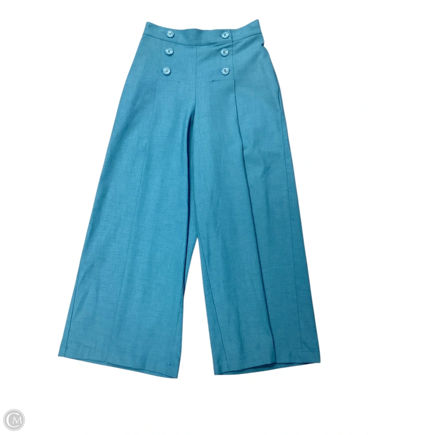 Pants Wide Leg By Liverpool In Blue, Size: Xs