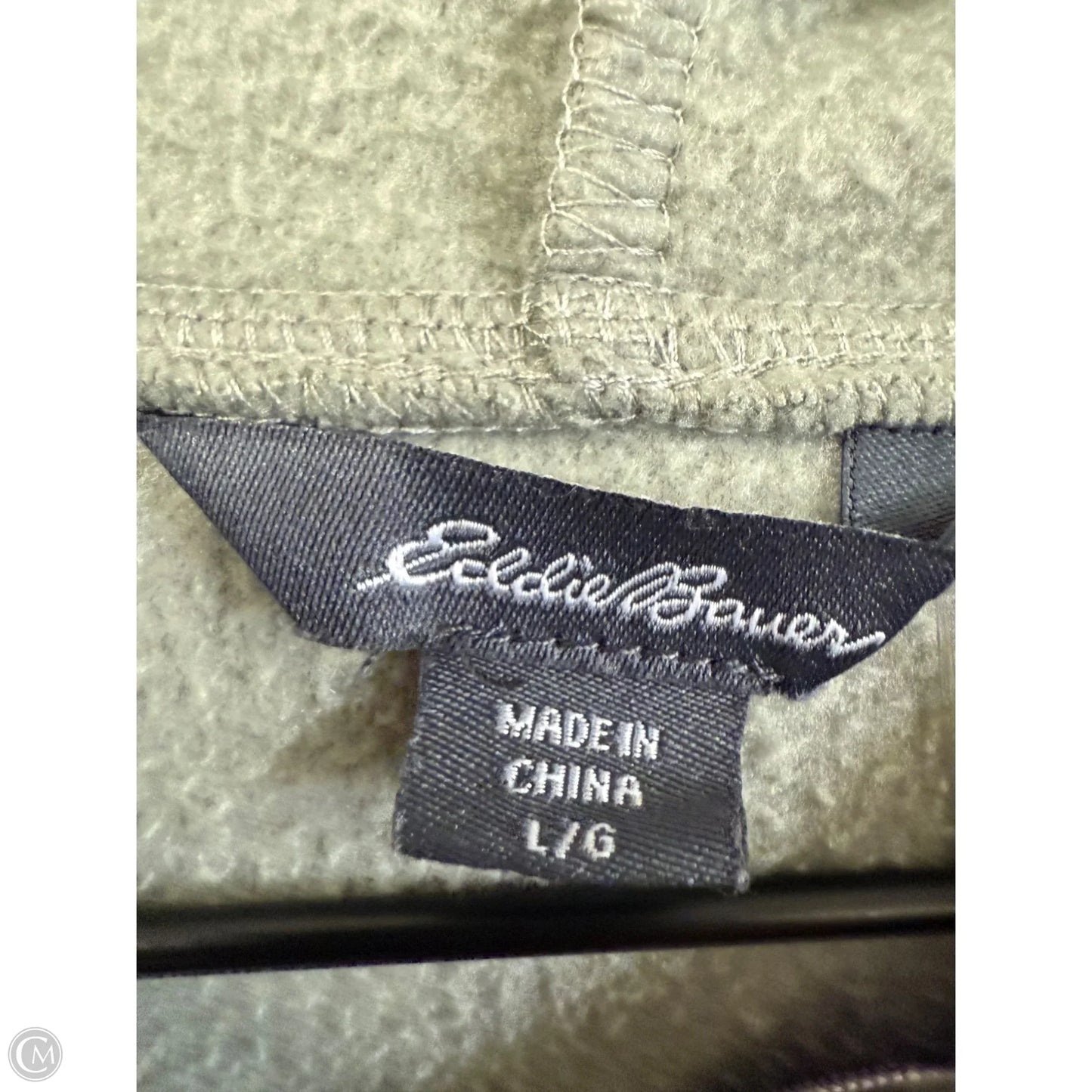 Sweatshirt Hoodie By Eddie Bauer In Green, Size: L