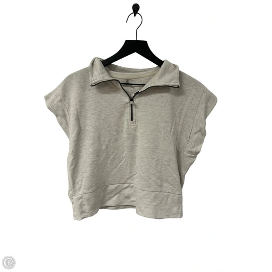 Athletic Top Short Sleeve By Danskin In Grey, Size: S