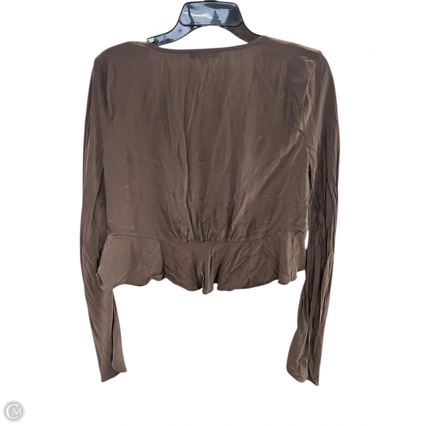 Top Long Sleeve By Madewell In Brown, Size: S