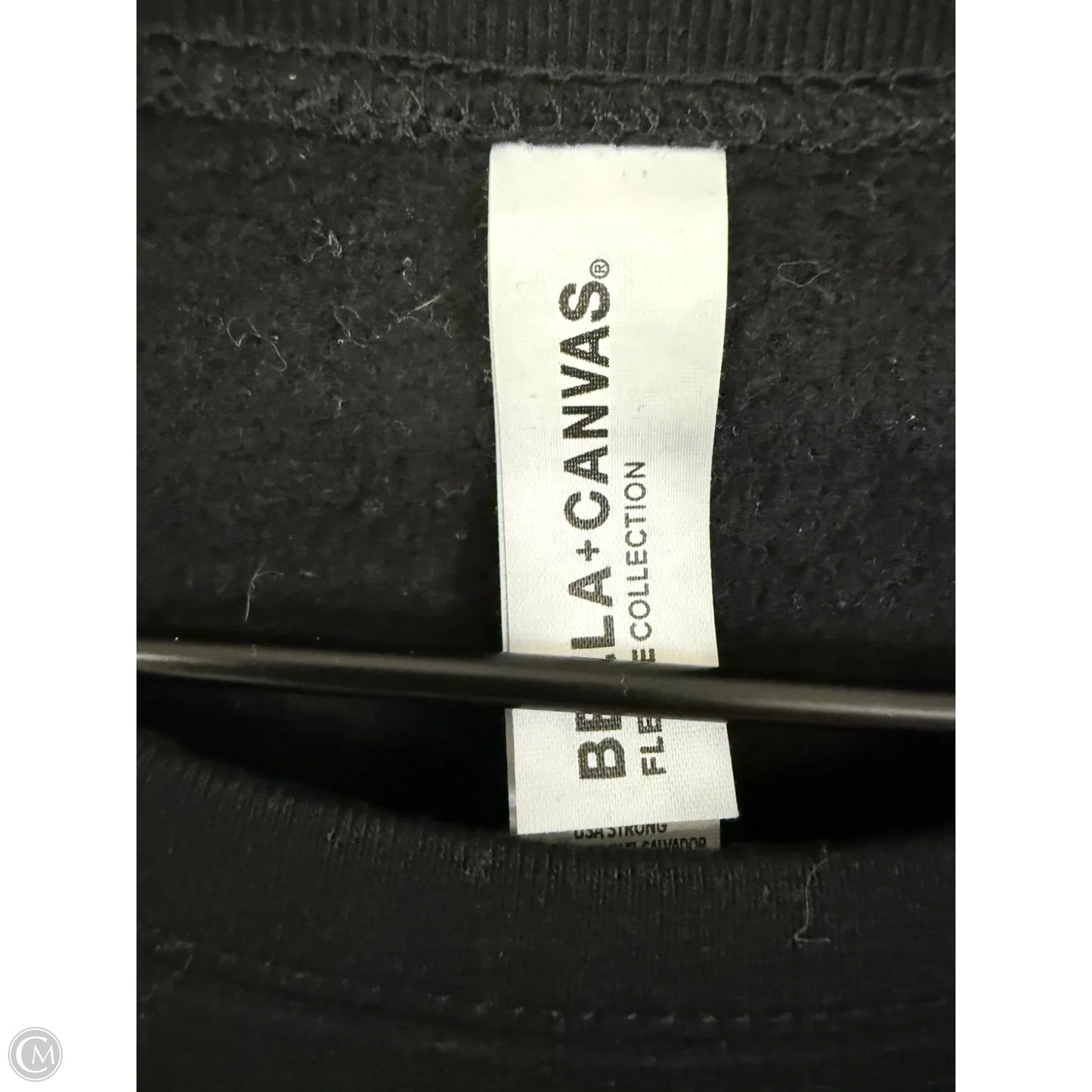 Sweatshirt Crewneck By Bella + Canvas In Black, Size: L