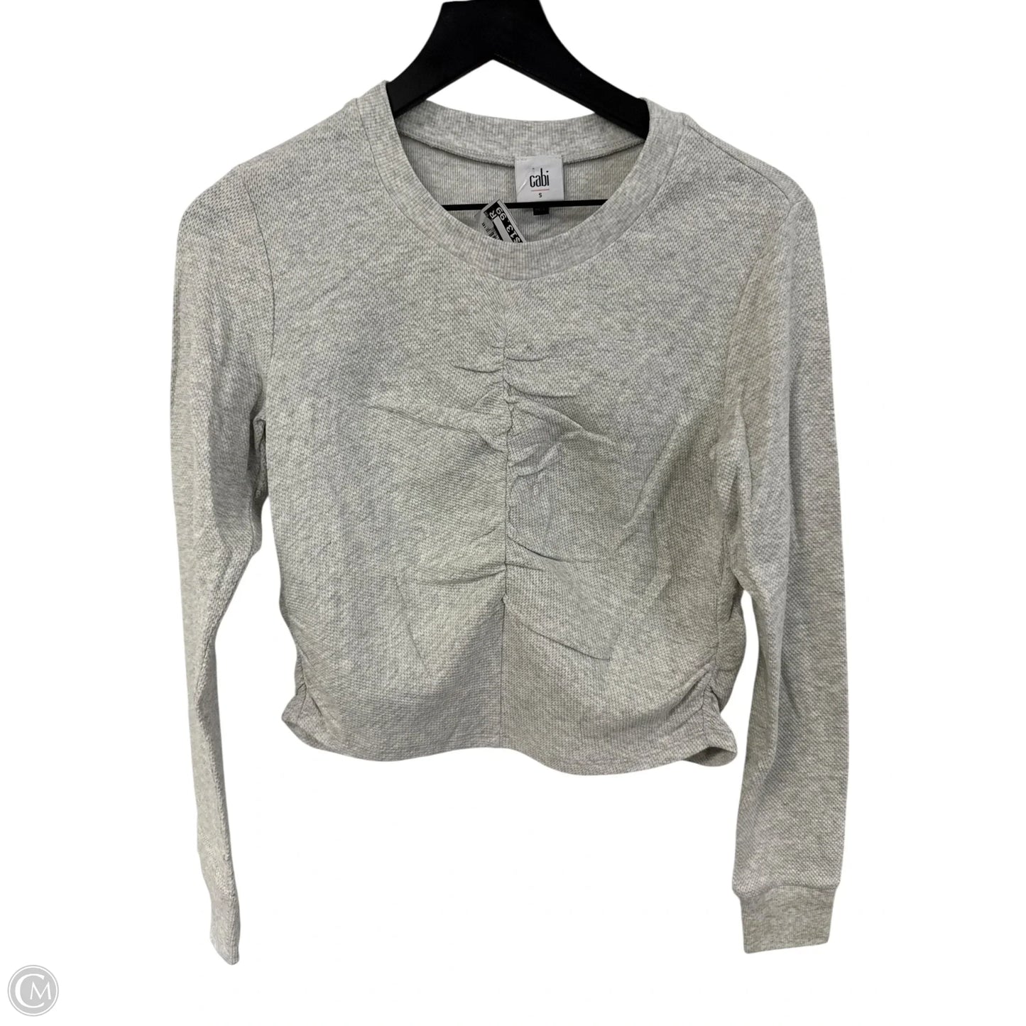 Top Long Sleeve By Cabi In Grey, Size: S
